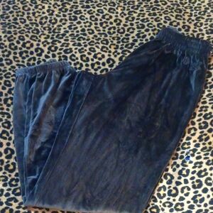 🤠PINK BY Victoria's Secret Black Velvet Lounge Pants Size XS